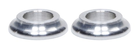 Tapered Spacer - 1/2 in ID - 1/4 in Thick - Aluminum - Natural - Universal - Pair