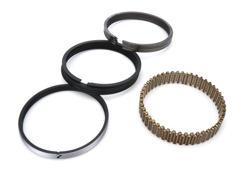 Piston Rings - Classic Race - 4.160 in Bore - File Fit - 1/16 x 1/16 x 3/16 in Thick - Standard Tension - Ductile Iron - Plasma Moly - 8-Cylinder - Kit