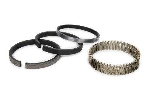 Piston Rings - Classic Race - 4.250 in Bore - File Fit - 1/16 x 1/16 x 3/16 in Thick - Standard Tension - Ductile Iron - Plasma Moly - 8-Cylinder - Kit
