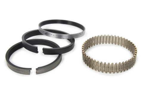Piston Rings - Classic Race - 4.035 in Bore - File Fit - 1/16 x 1/16 x 3/16 in Thick - Low Tension - Ductile Iron - Plasma Moly - 8-Cylinder - Kit