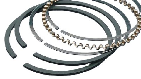Piston Rings - 4.085 in Bore - 0.043 in x 0.043 in x 3.0 mm Thick - Standard Tension - Steel - 8-Cylinder - Kit