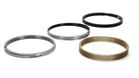 Piston Rings - Classic Steel Advanced Profiling - 4.630 in Bore - File Fit - 0.043 in x 0.043 in x 3.0 mm Thick - Standard Tension - Steel - Chromium Nitride - 8-Cylinder - Kit