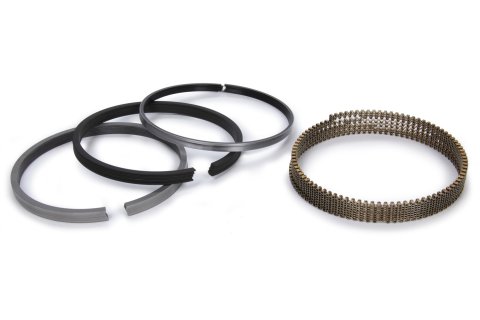 Piston Rings - Classic Steel Advanced Profiling - 4.560 in Bore - File Fit - 0.043 in x 0.043 in x 3.0 mm Thick - Standard Tension - Steel - Chromium Nitride - 8-Cylinder - Kit