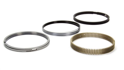 Piston Rings - Classic Steel Advanced Profiling - 4.165 in Bore - File Fit - 0.043 in x 0.043 in x 3.0 mm Thick - Low Tension - Steel - Natural - 8-Cylinder - Kit