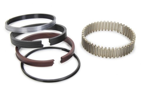 Piston Rings - Maxseal - Gapless Top Ring - 4.040 in Bore - File Fit - 1/16 x 1/16 x 3/16 in Thick - Standard Tension - Ductile Iron - Natural - 8-Cylinder - Kit