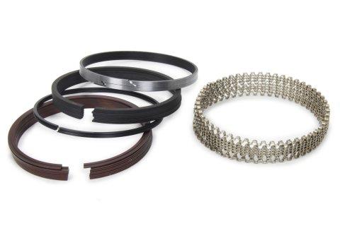Piston Rings - Maxseal Gold - Gapless Top Ring - 4.600 in Bore - File Fit - 1/16 x 1/16 x 3/16 in Thick - Low Tension - Ductile Iron - Natural - 8-Cylinder - Kit