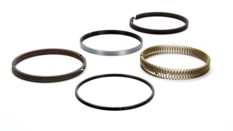 Piston Rings - Maxseal - Gapless Top Ring - 4.060 in Bore - File Fit - 0.043 in x 0.043 in x 3.0 mm Thick - Low Tension - Ductile Iron - Natural - 8-Cylinder - Kit