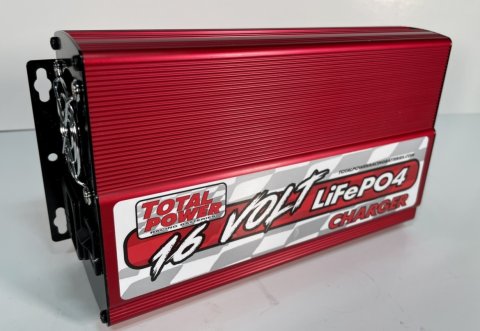 Battery Charger - LiFePO4 - 16V - 15 amps - Alligator Clips - Lithium-ion - Each