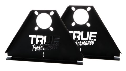 Toe-In Plates - Steel - Black Powder Coat - Mini Cup 4x4 - Pair