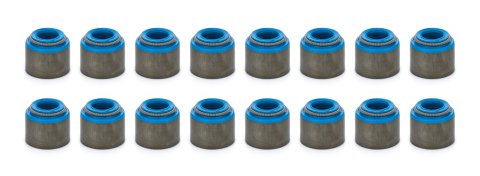 Valve Stem Seal - 11/32 in Valve Stem - 0.630 in Guide OD - Viton - Set of 16