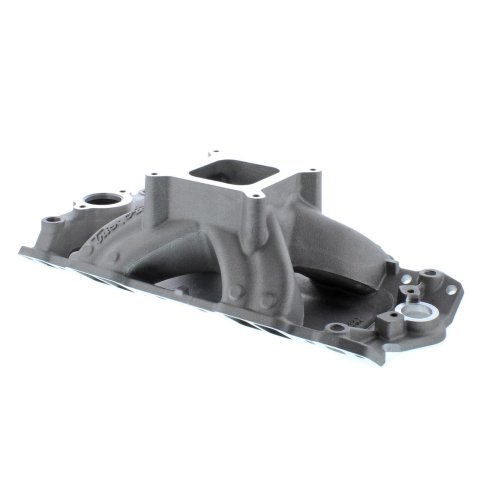 Intake Manifold - R-Series - Square Bore - Single Plane - Aluminum - Natural - Small Block Chevy - Each