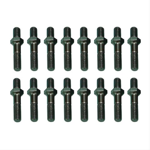 Rocker Arm Stud - 7/16-14 in Base Thread - 7/16-20 in Top Thread - 1.900 in Effective Stud Length - Chromoly - Universal - Set of 16