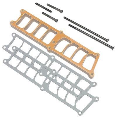Intake Plenum Spacer - EFI Heat - 1 in Tall - Gaskets / Hardware - Phenolic - Holley Manifold - Small Block Ford - Kit