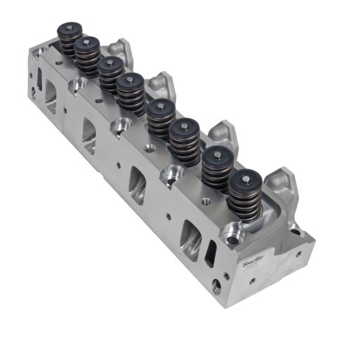 Cylinder Head - Power Port 175 - Assembled - 2.190 / 1.625 in Valves - 175 cc Intake - 70 cc Chamber - 1.550 in Springs - Angle Plug - Aluminum - Ford FE Series - Each