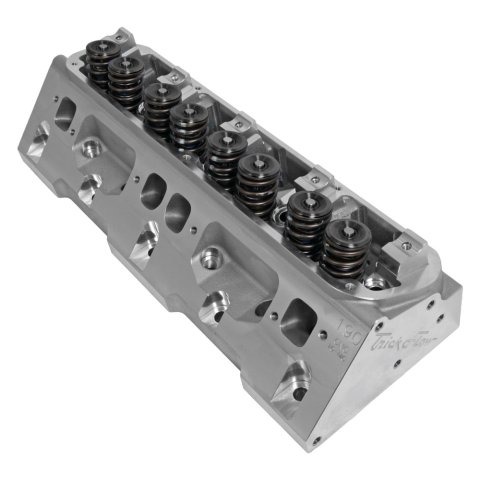 Cylinder Head - Power Port 190 - Assembled - 2.020 / 1.570 in Valves - 190 cc Intake - 60 cc Chamber - 1.460 in Springs - Straight Plug - Aluminum - Small Block Mopar - Each