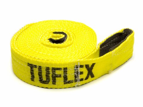 Tow Strap - 2 in Wide - 20 ft Long - 15000 lb Capacity - Nylon - Yellow - Each
