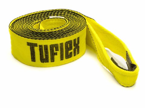 Tow Strap - 3 in Wide - 20 ft Long - 22500 lb Capacity - Nylon - Yellow - Each