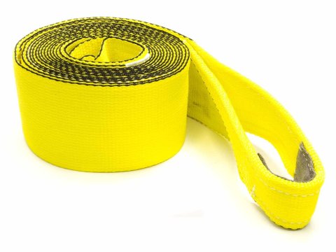 Tow Strap - 4 in Wide - 20 ft Long - 30000 lb Capacity - Nylon - Yellow - Each