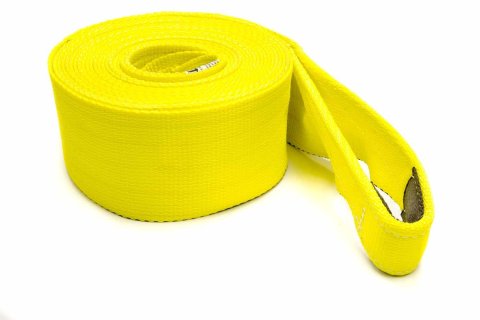 Tow Strap - 4 in Wide - 30 ft Long - 30000 lb Capacity - Nylon - Yellow - Each