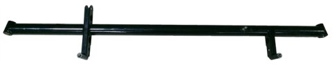 Front Axle Assembly - 1.5 in OD - 39.5 in Wide - 10 Degree Front Spindles - Chromoly - Black - Torsion Bar - Mini Sprint - Each