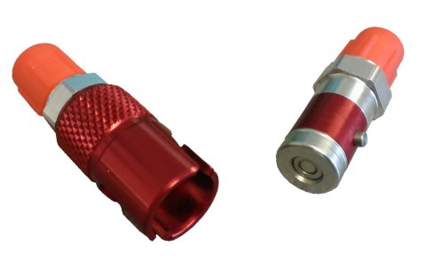 Fitting - Quick Disconnect - Both Halves to 3 AN Male - Aluminum - Red Anodized / Natural - Kit