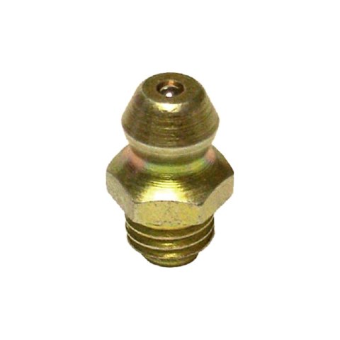 Grease Fitting - Zerk - Straight - 1/4-28 in Thread - Steel - Cadmium - Each