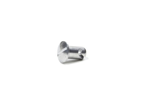 Quick Turn Fastener - Oval Head - Slotted - 7/16 x 0.550 in Body - Aluminum - Natural - Each