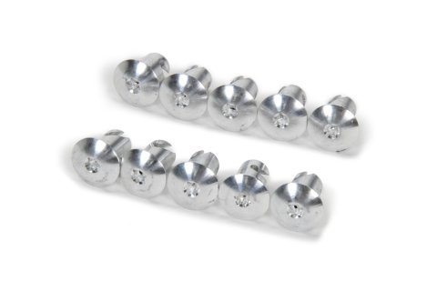 Quick Turn Fastener - Oval Head - Torx - 7/16 x 0.550 in Body - Aluminum - Natural - Set of 10