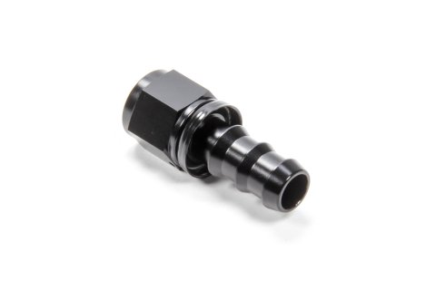 Fitting - Hose End - Straight - 10 AN Hose Barb to 10 AN Female - Aluminum - Black Anodized - Each