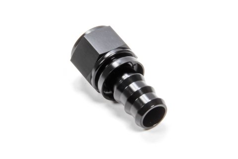 Fitting - Hose End - Straight - 12 AN Hose Barb to 12 AN Female - Aluminum - Black Anodized - Each