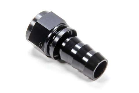 Fitting - Hose End - Straight - 16 AN Hose Barb to 16 AN Female - Aluminum - Black Anodized - Each