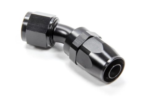 Fitting - Hose End - 30 Degree - 10 AN Hose to 10 AN Female - Swivel - Aluminum - Black Anodized - Each