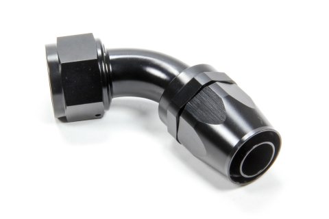 Fitting - Hose End - 60 Degree - 16 AN Hose to 16 AN Female - Swivel - Aluminum - Black Anodized - Each