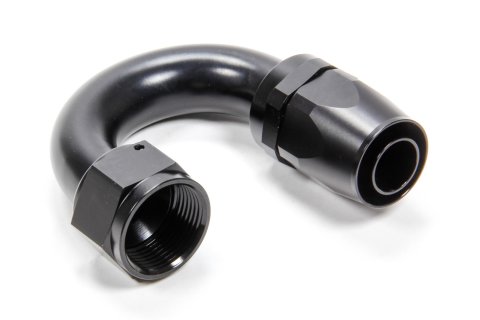 Fitting - Hose End - 180 Degree - 16 AN Hose to 16 AN Female - Swivel - Aluminum - Black Anodized - Each