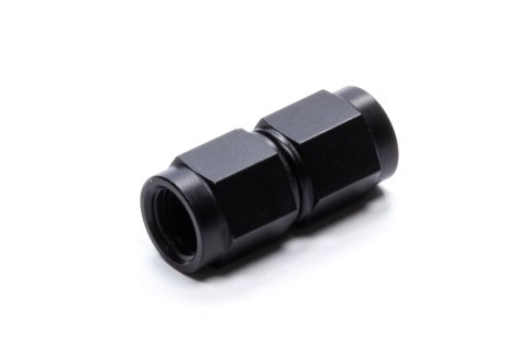 Fitting - Adapter - Straight - 6 AN Female to 6 AN Female Swivel - Aluminum - Black Anodized - Each