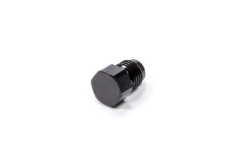 Fitting - Plug - 3 AN - Hex Head - Aluminum - Black Anodized - Each