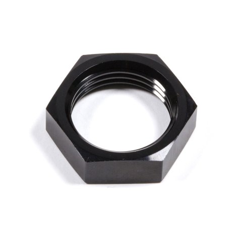 Bulkhead Fitting Nut - 8 AN - Aluminum - Black Anodized - Each