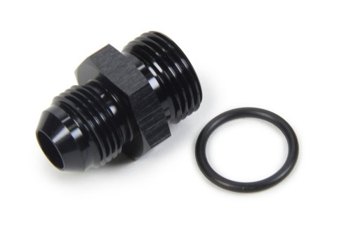 Fitting - Adapter - Straight - 8 AN Male to 10 AN Male O-Ring - Aluminum - Black Anodized - Each