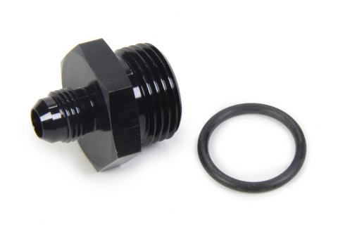 Fitting - Adapter - Straight - 6 AN Male to 12 AN Male O-Ring - Aluminum - Black Anodized - Each