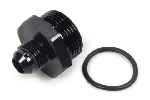 Fitting - Adapter - Straight - 8 AN Male to 16 AN Male O-Ring - Aluminum - Black Anodized - Each