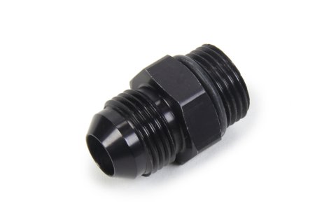 Fitting - Adapter - Straight - 8 AN Male to 8 AN Male O-Ring - Aluminum - Black Anodized - Each