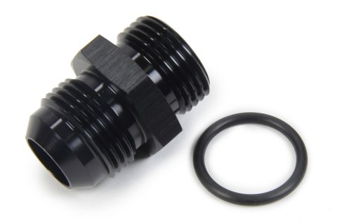 Fitting - Adapter - Straight - 12 AN Male to 12 AN Male O-Ring - Aluminum - Black Anodized - Each