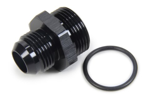 Fitting - Adapter - Straight - 12 AN Male to 16 AN Male O-Ring - Aluminum - Black Anodized - Each