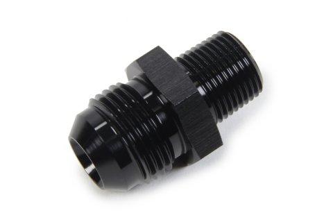 Fitting - Adapter - Straight - 10 AN Male to 3/8 in NPT Male - Aluminum - Black Anodized - Each