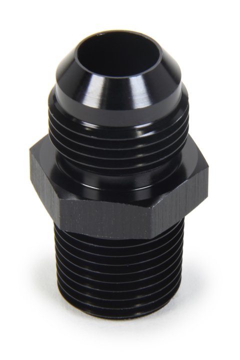 Fitting - Adapter - Straight - 10 AN Male to 1/2 in NPT Male - Aluminum - Black Anodized - Each