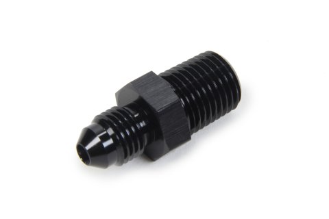 Fitting - Adapter - Straight - 4 AN Male to 1/4 in NPT Male - Aluminum - Black Anodized - Each