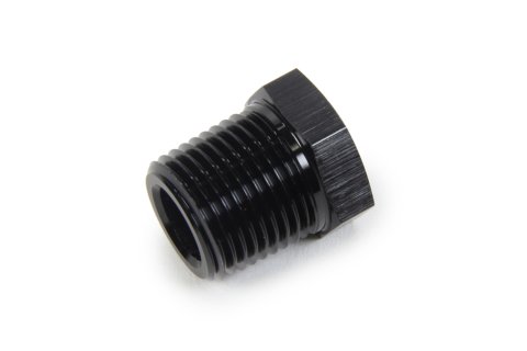 Fitting - Bushing - 1/8 in NPT Female to 1/2 in NPT Male - Aluminum - Black Anodized - Each