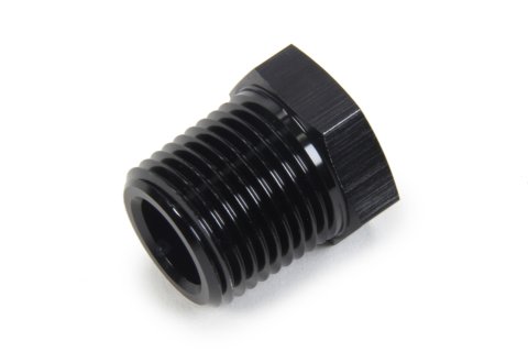 Fitting - Bushing - 1/4 in NPT Female to 1/2 in NPT Male - Aluminum - Black Anodized - Each