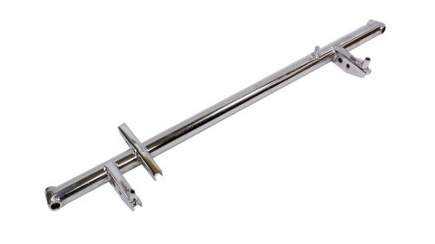 Front Axle Assembly - 2 in OD - 44 in Wide - 9 and 12 Degree Front Spindles - Chromoly - Chrome - Triple X Midget - Each