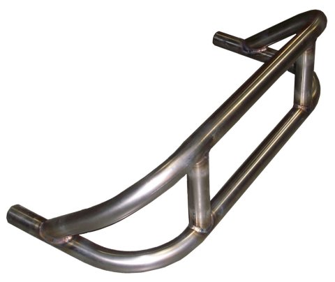Bumper - Front - 1 in OD Tube - 0.065 in Wall - Stacked - Stainless - Natural - Triple X Sprint Car - Each